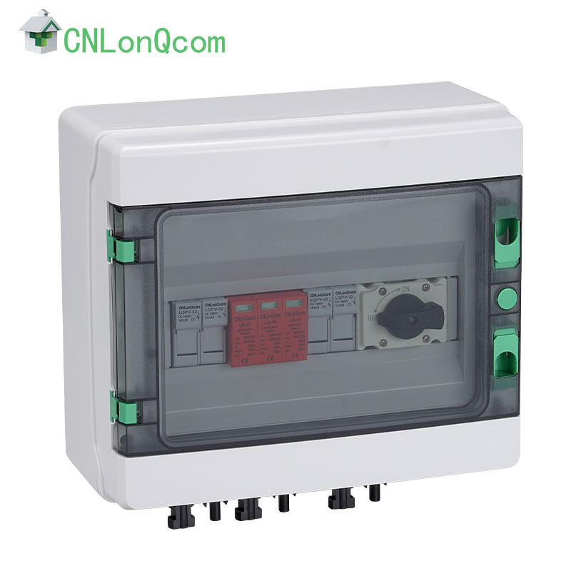 กล่องรวมพลาสติก DC1000V 2 เข้าและ 1 ออก