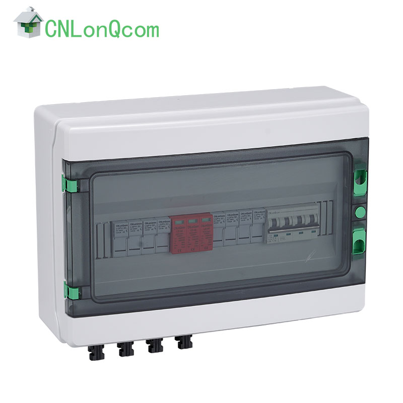 กล่องรวมพลาสติก DC1000V 4 เข้าและ 1 ออก