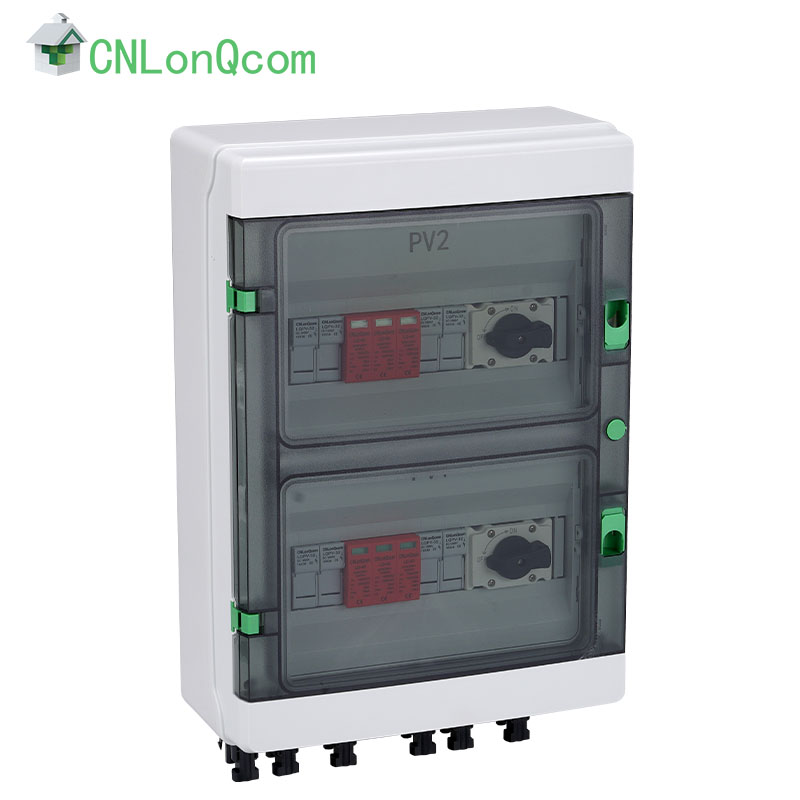 กล่องพลาสติกรวม DC1000V 4 เข้าและ 2 ออก