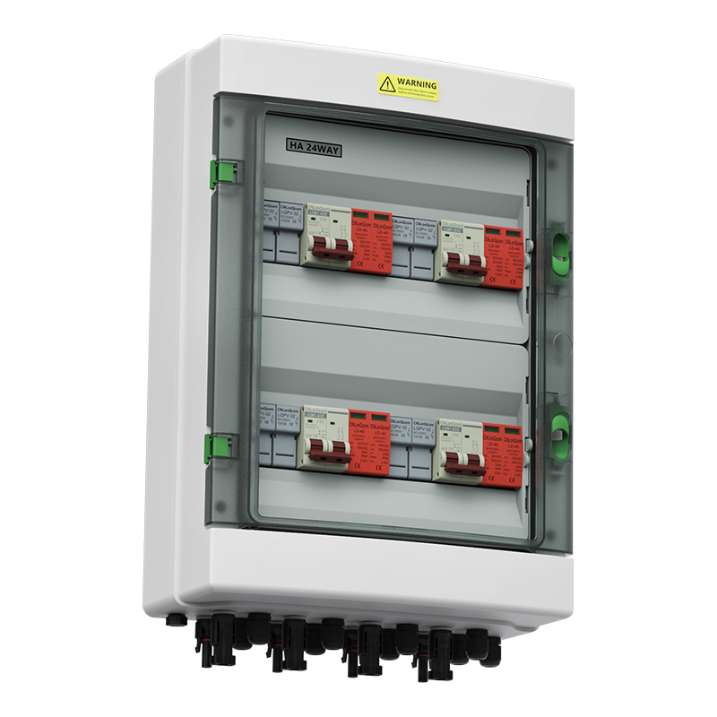 PV Combiner Box 4 ใน 4 Out DC500V